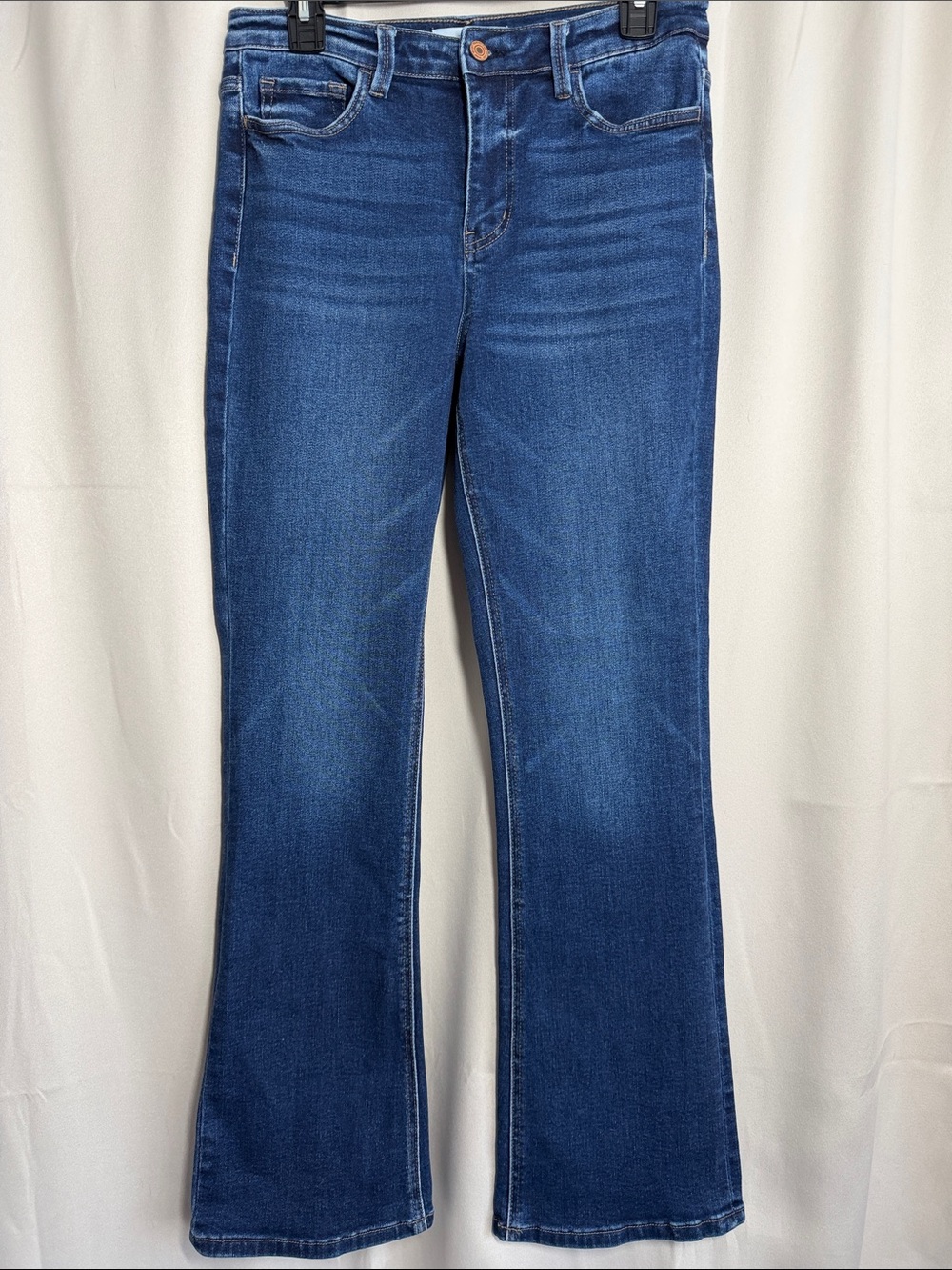 Vervet Style T5351 Boot Cut Flare Mid Rise Jeans Medium Wash Size 29